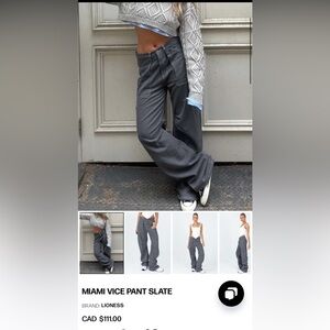 Lioness Miami Vice Pant - Grey trousers, grey pants